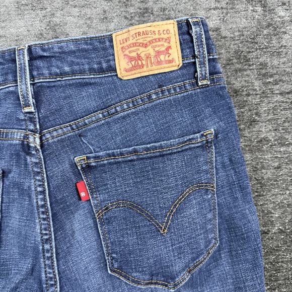 Levi's 721 Jeans Women's Size 28 High Rise Skinny Dark Wash Stretch Denim - Picture 10 of 15